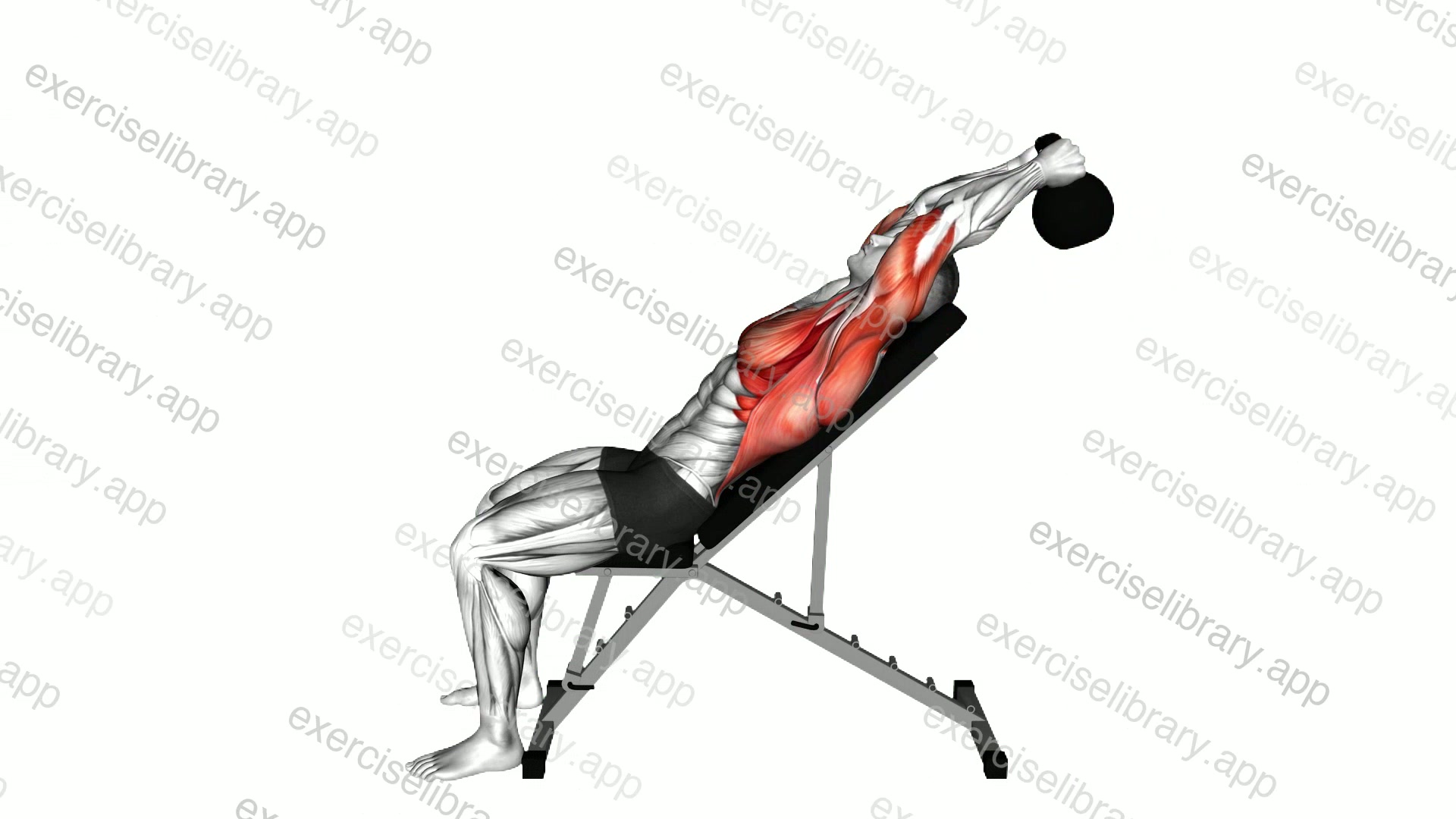 Kettlebell Incline Pullover demonstration