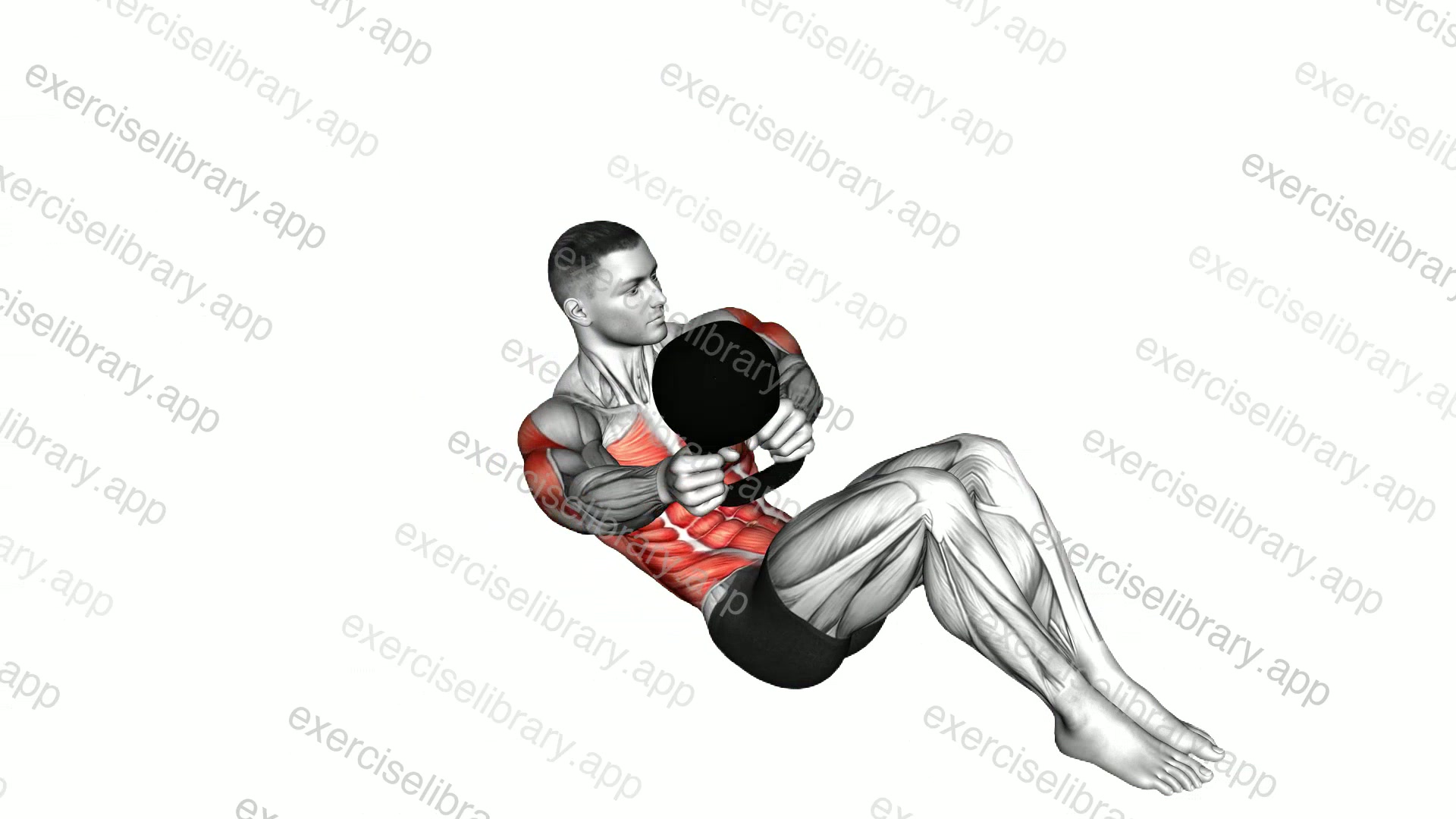 Kettlebell Lying Woodchop demonstration