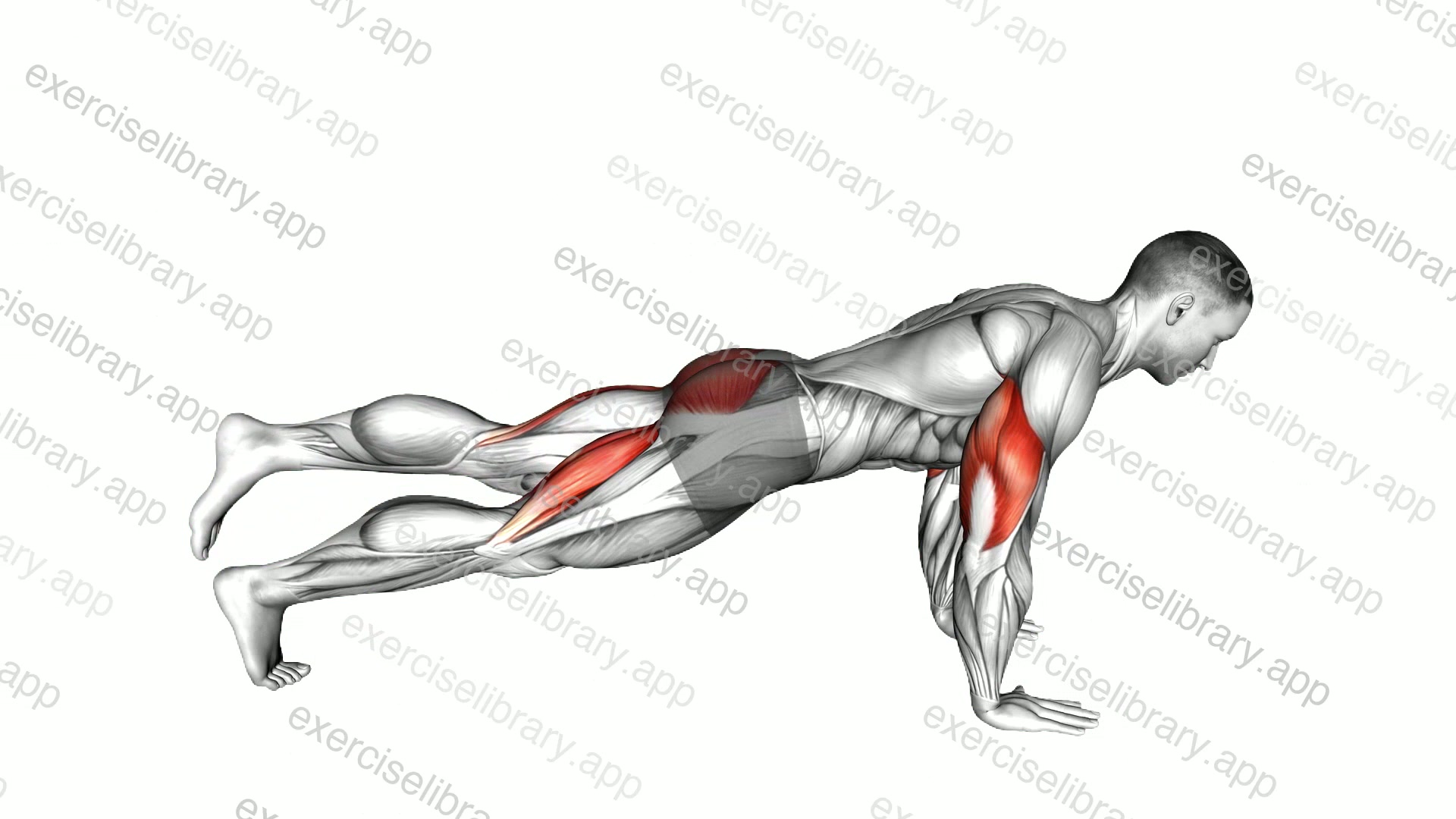 Offset Leg Push-up demonstration