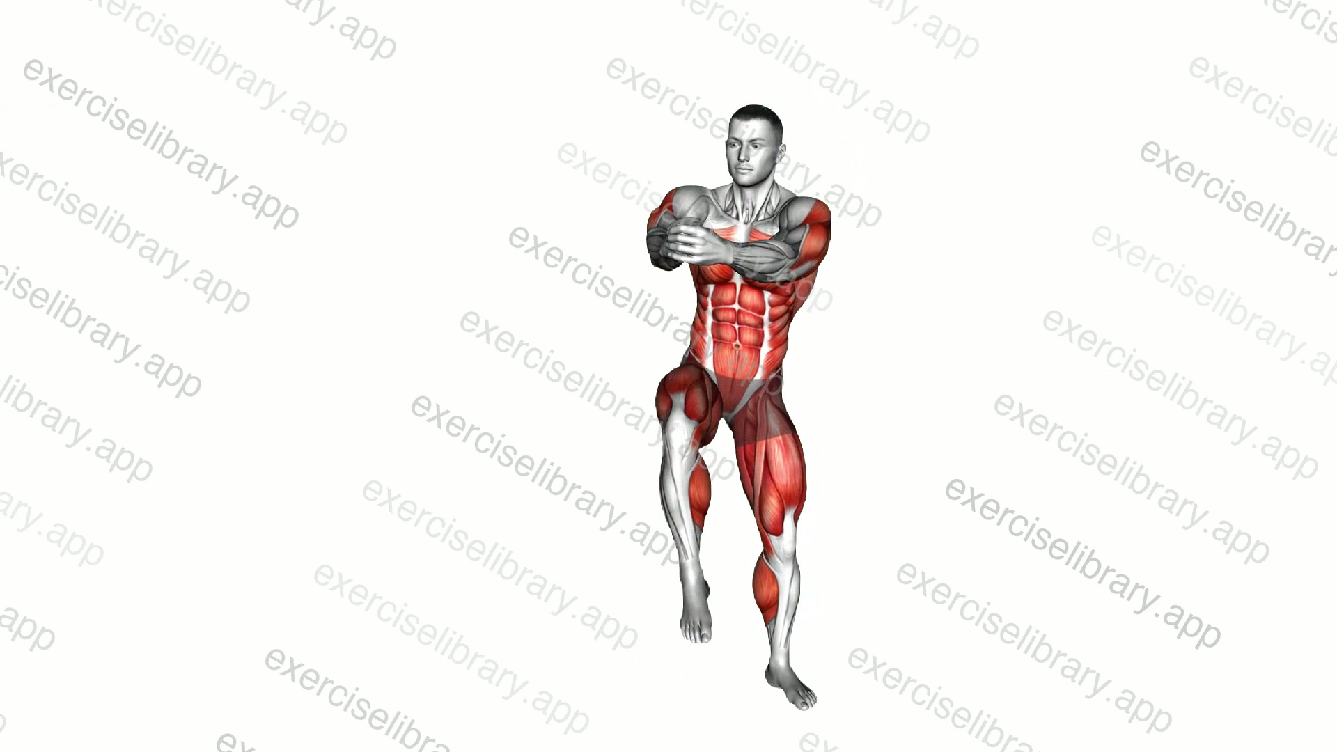 Standing Russian Twist Knee Thrust demonstration