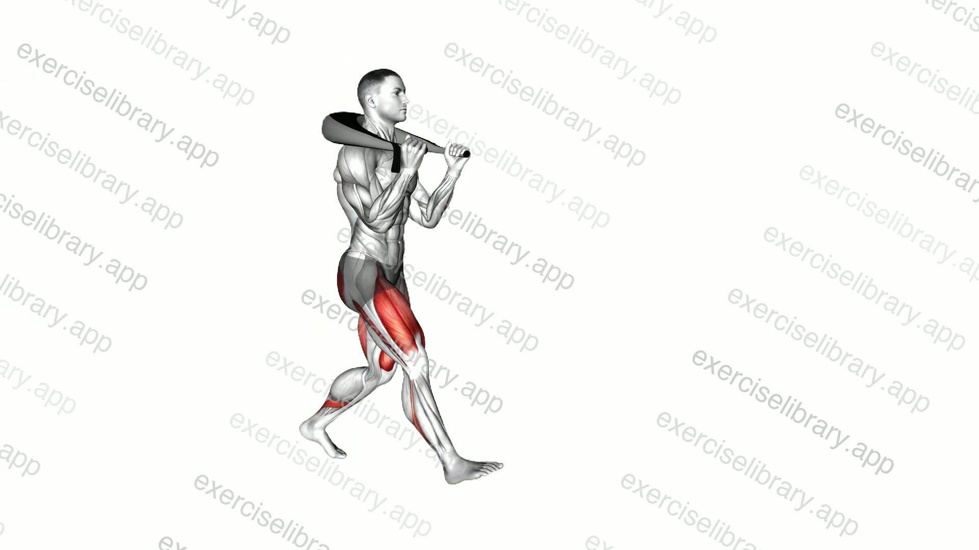 Weighted Bag Walking Lunge demonstration