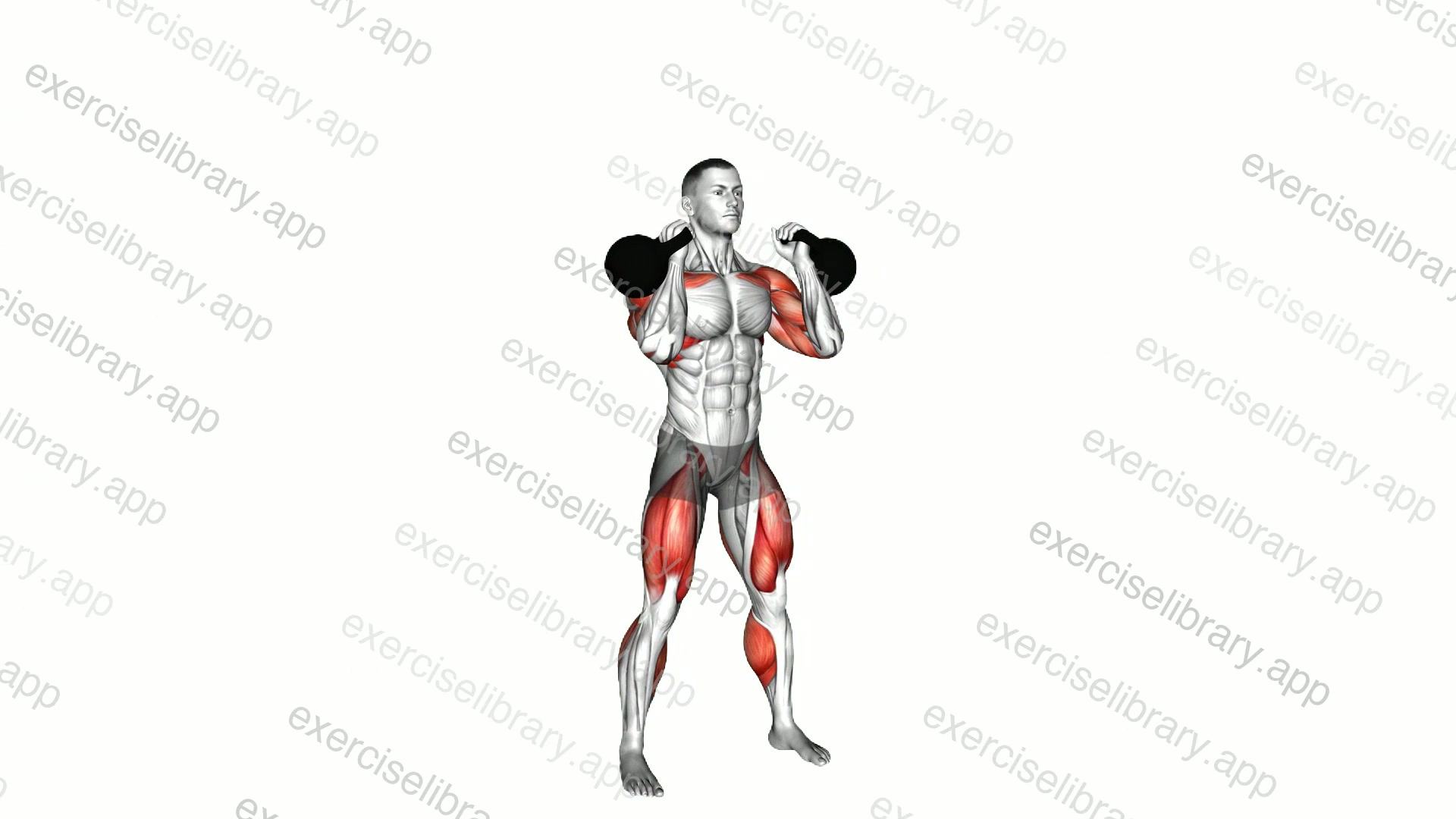 Kettlebell Clean and Push Press demonstration