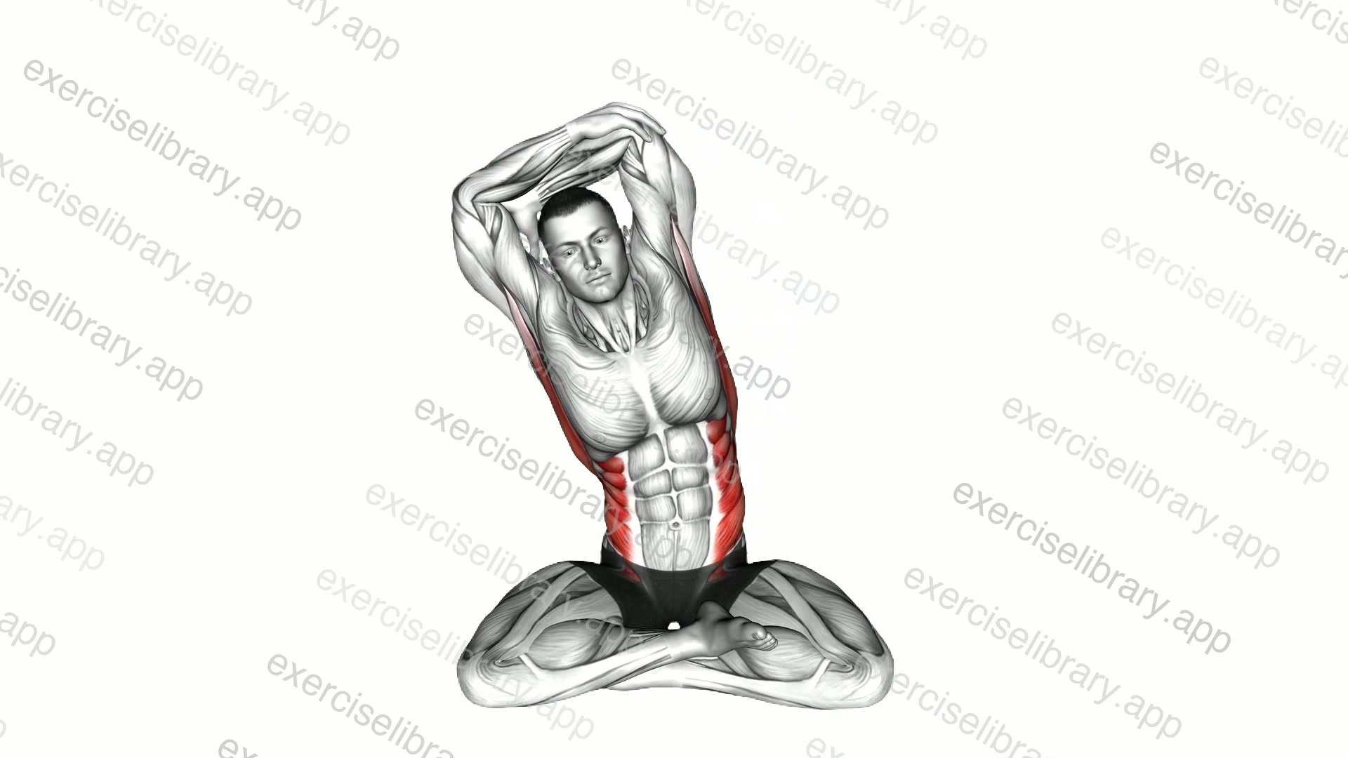 Sitting Lotus Pose Hand Behind Side Bend demonstration