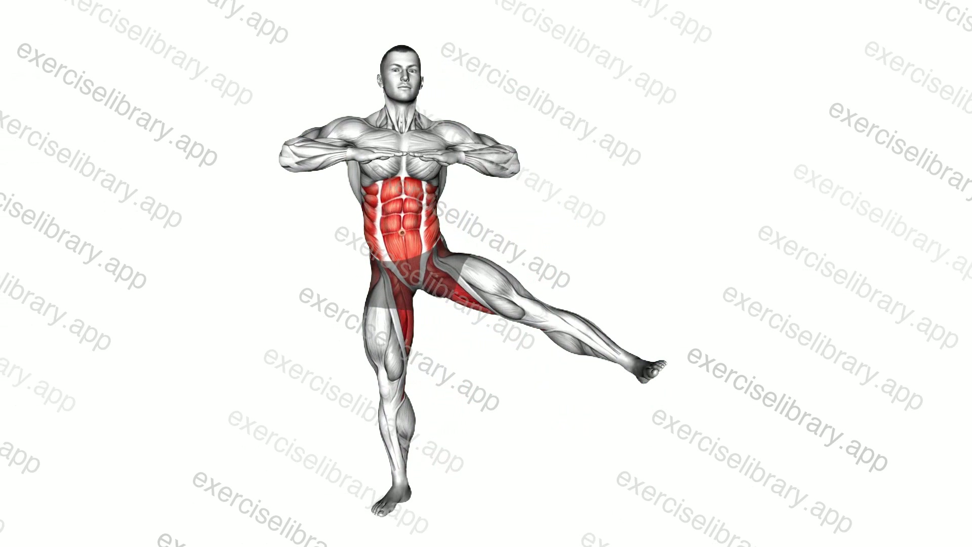 Standing Side Leg Lift Twist demonstration
