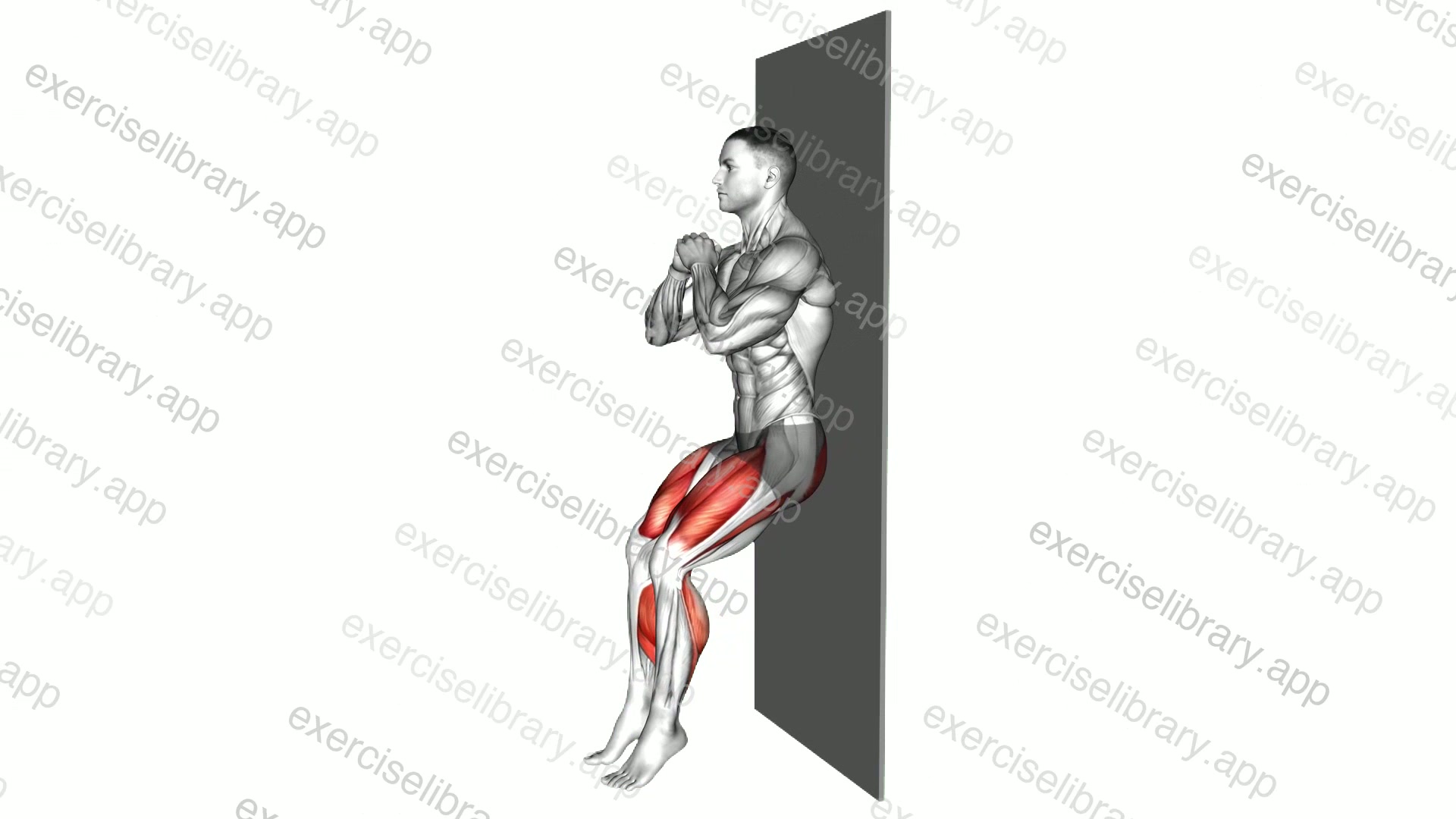 Heels Squat Slide Wall demonstration