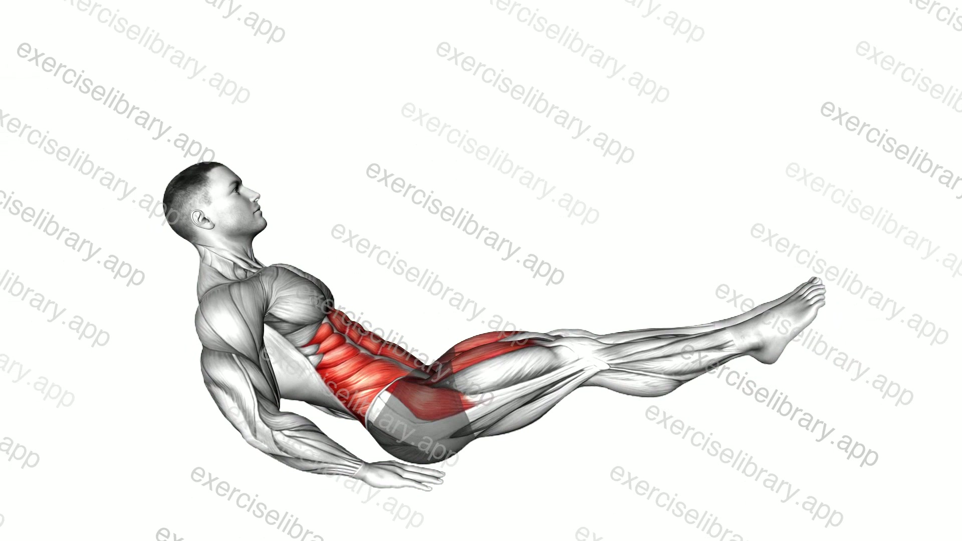 V Leg Raise demonstration