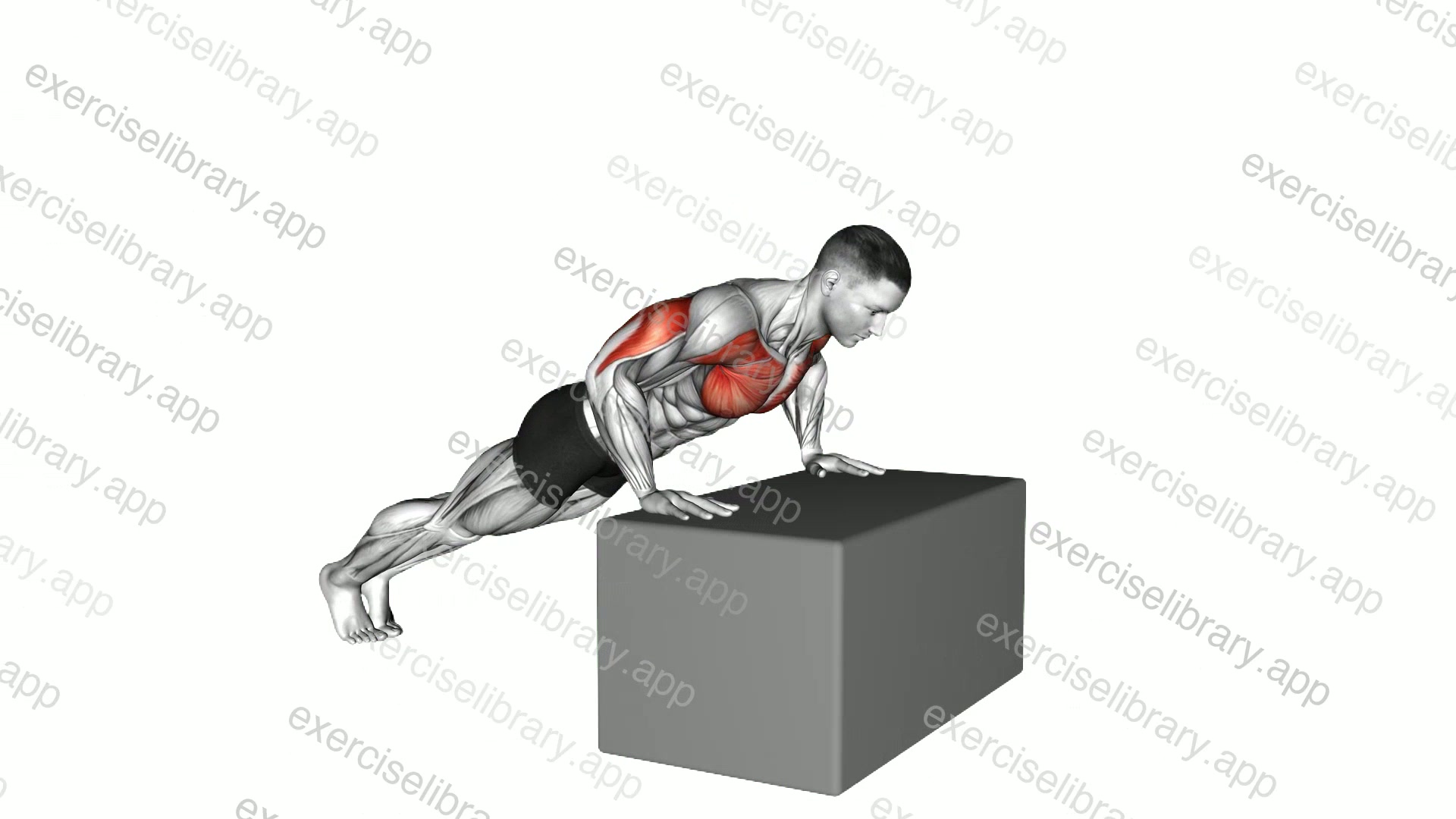 Incline Plyo Push-up demonstration