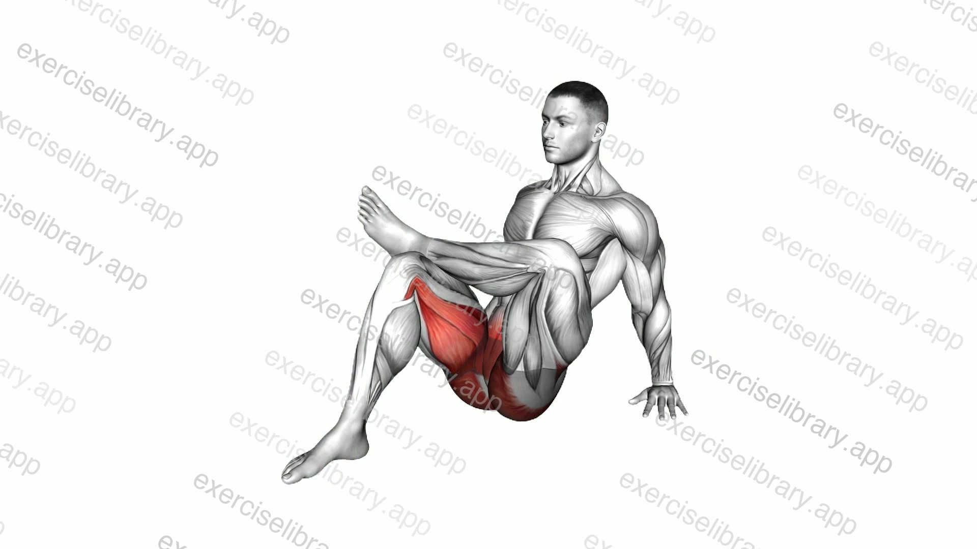 Seated Figure 4 Stretch demonstration