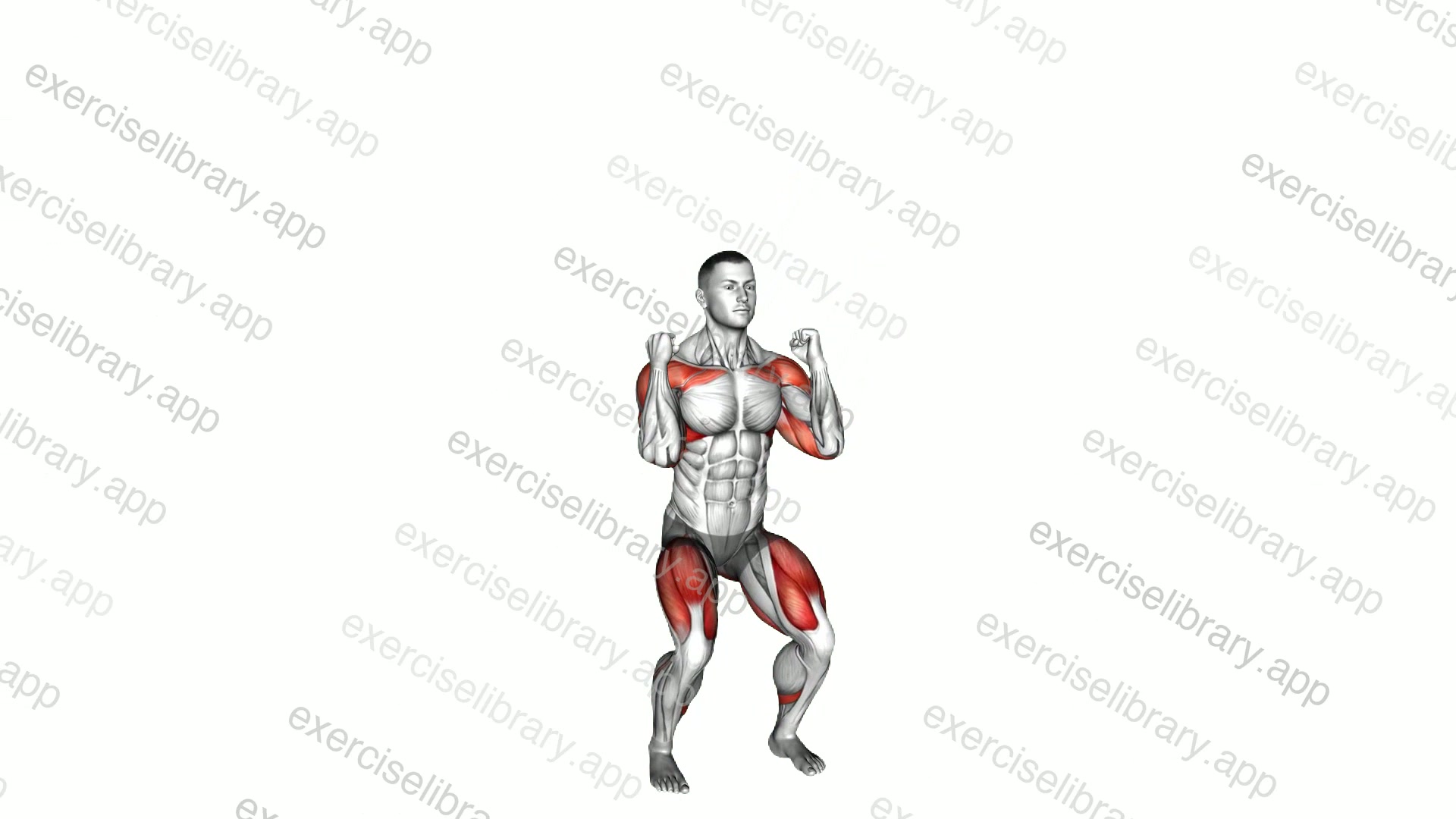 Bodyweight Squat Overhead Press demonstration