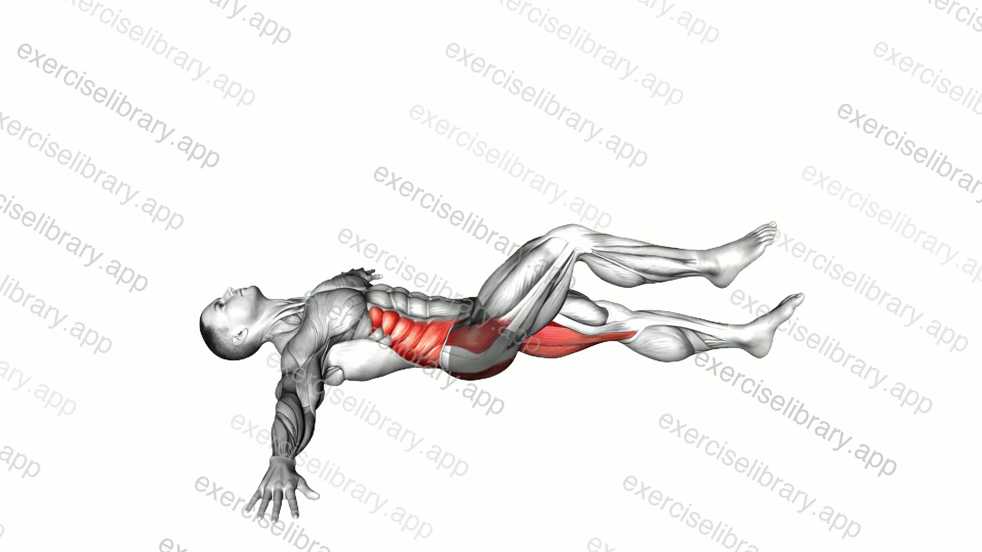 Lying Crossover Stretch demonstration