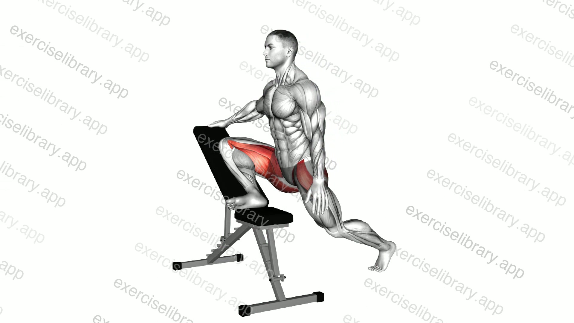 Incline Pigeon Stretch demonstration