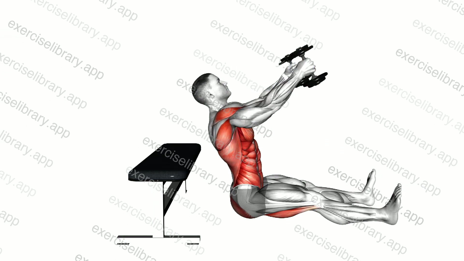Back Bend Over Bench Stretch demonstration