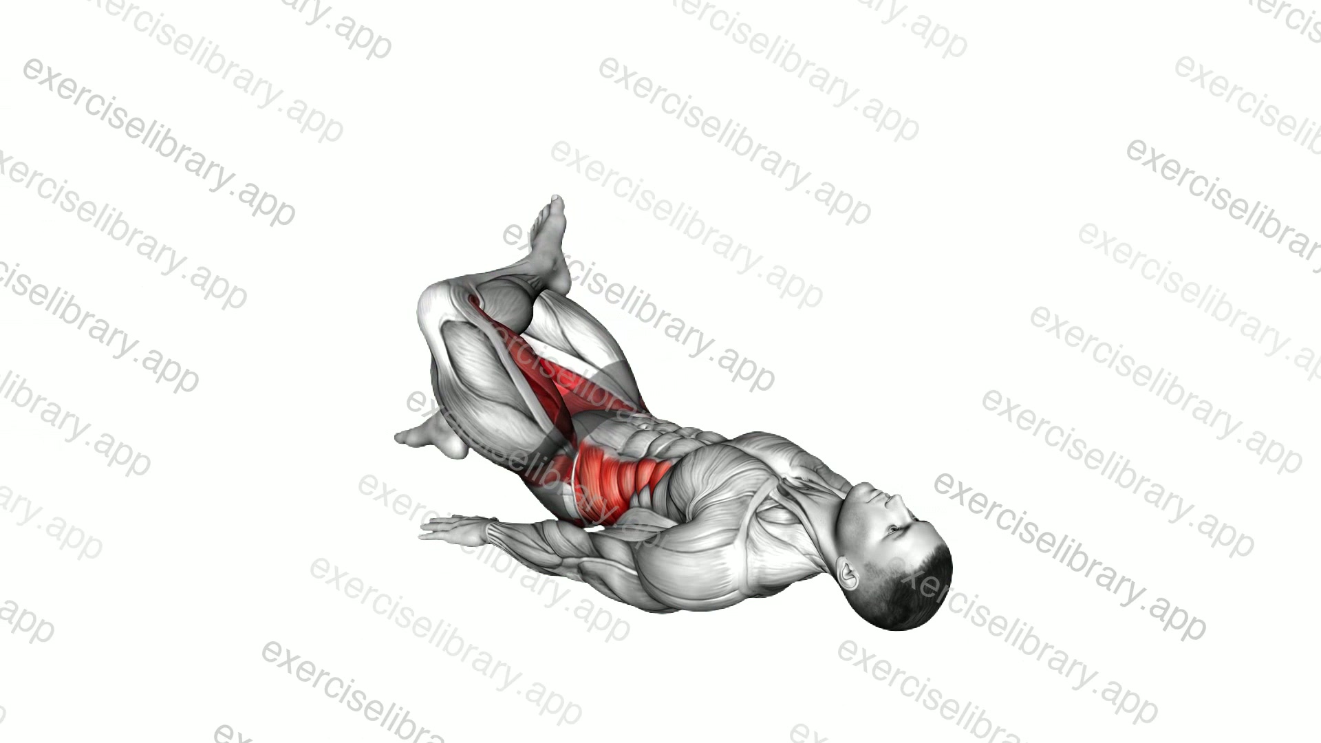 Lying Crossed Legs Twist demonstration