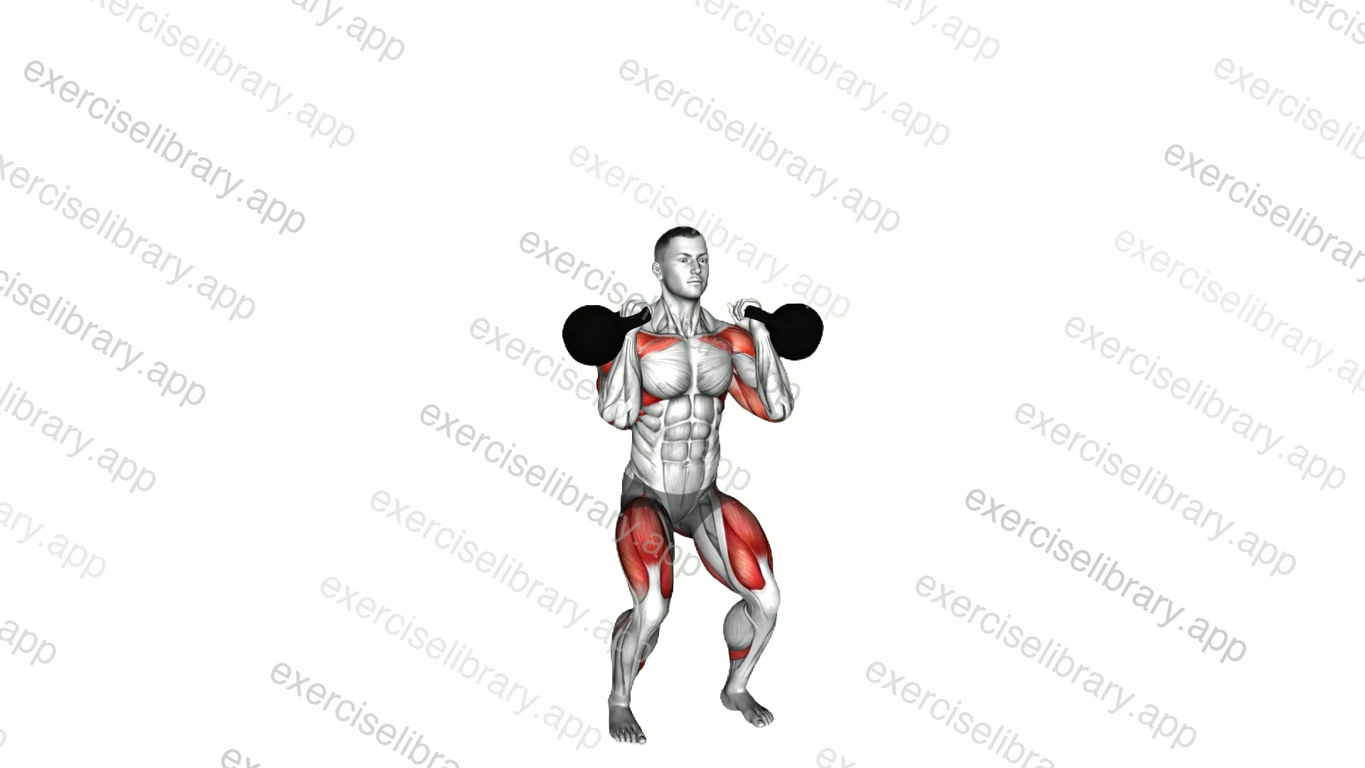 Kettlebell Alternating Arm Thruster demonstration