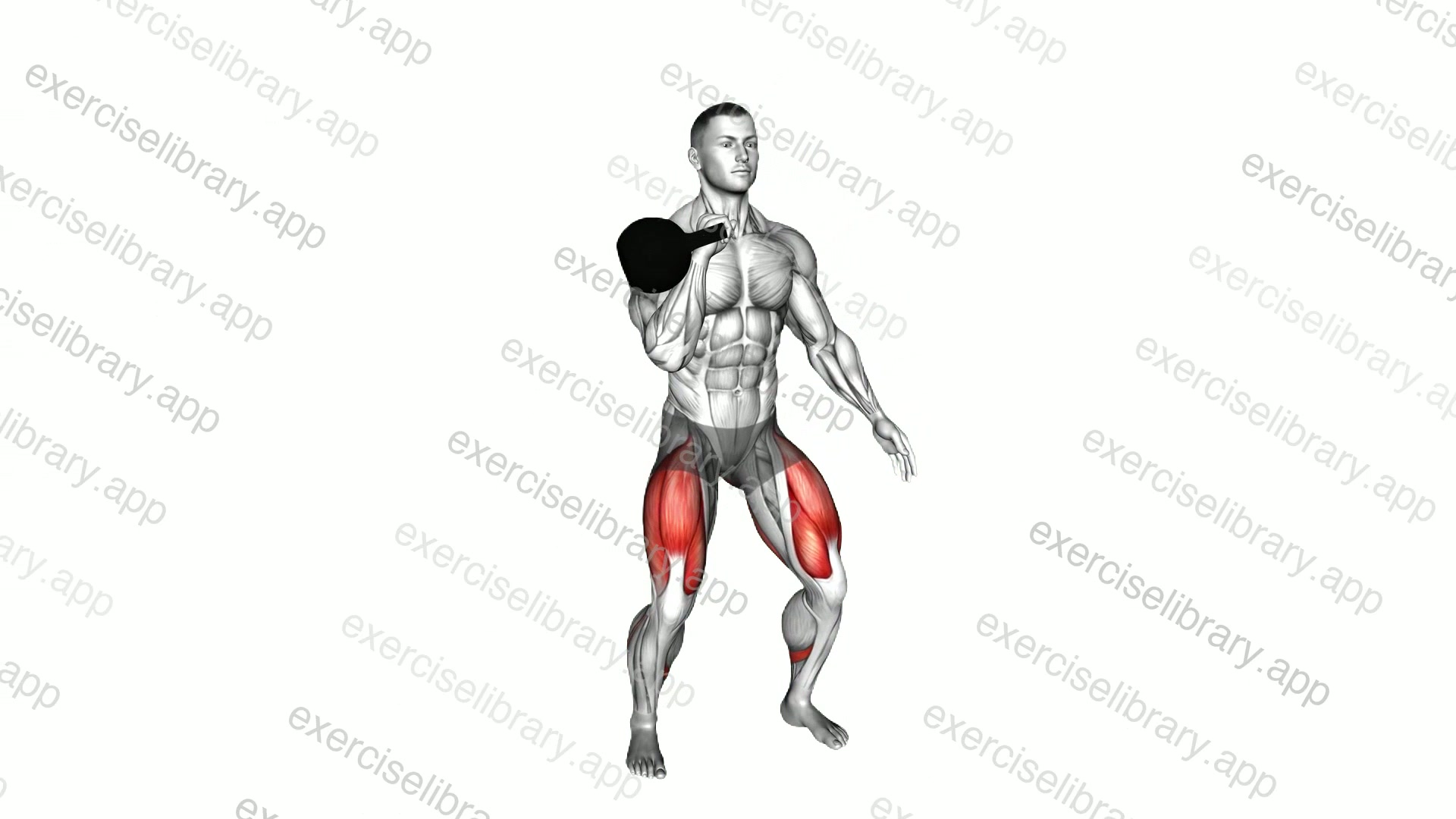 Kettlebell Single Arm Squat demonstration