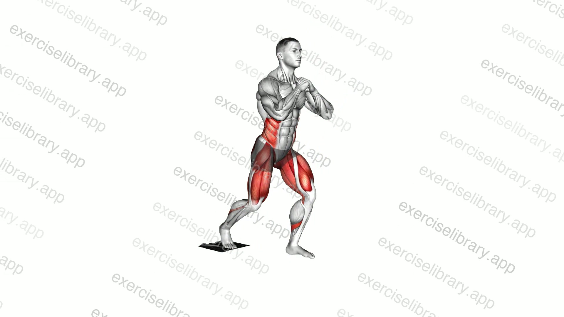 Rear to Side to Forward Lunge with Towel demonstration
