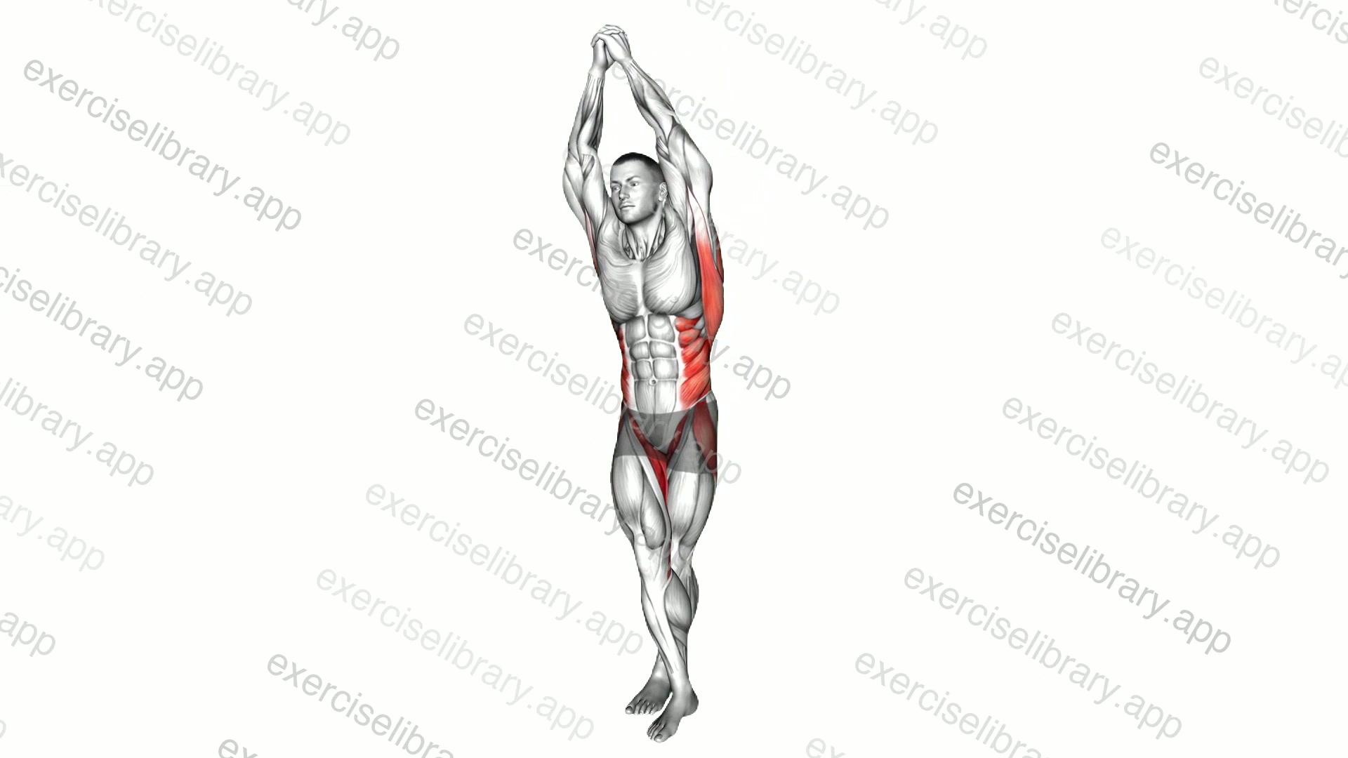 Standing Cross Legs Core Stretch demonstration